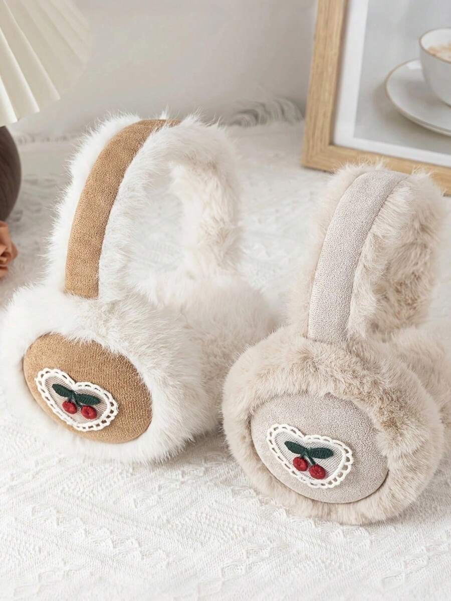 1pc Children's Autumn/Winter Thermal Lined Thick Ear Muffs, Warm And Cold-Proof Ear Covers - Multicolor - View 1