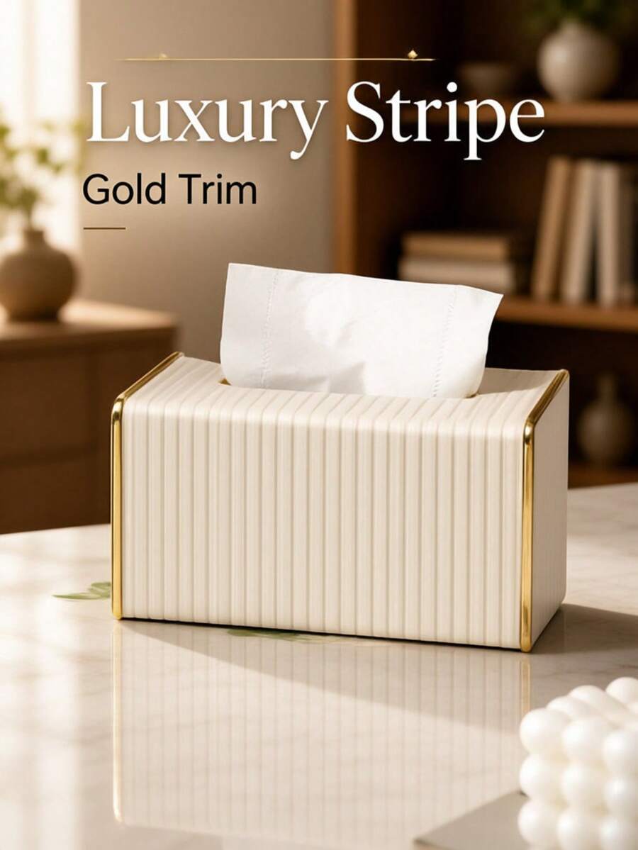 Desktop Storage And Display Box, Tissue Box, Hotel Remote Control Storage Box, Business Office Minimalist Tissue Box, Restaurant Tissue Box - Multicolor - View 1