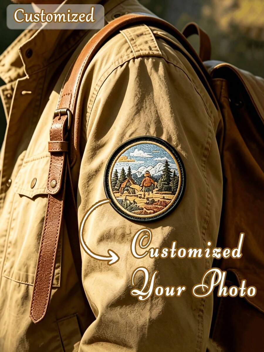 Custom Heat Transfer Patch DIY Iron-On Sticker Labels, Suitable For Jackets, Bags, Hats, Personalized Photo Badges, Unique Gifts And Clothing Customization - Multicolor - View 1