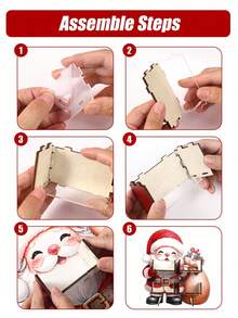 1pc Christmas Display Stand, Santa Claus Pattern Standing Tray, Joyful Christmas Decoration, Home Storage & Display Rack, Desktop Decor, Suitable For Desserts, Storage Display Rack, Perfume Rack, Afternoon Tea Snack Tray, Dessert Tray, Christmas Decoration, Christmas Gift, Kitchen Decor, Room Decor, Winter Decor, 2027 New Year Decor, Xmas Decor, Christmas Decor, Merry Christmas - Santa Claus - View 8