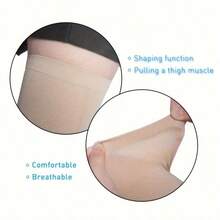 1 Pair High Elasticity Thigh Compression Knee Support Band, Made Of Breathable And Durable Fabric, Comfortable Fit, Suitable For Daily Indoor And Outdoor Wear - Multicolor - View 4