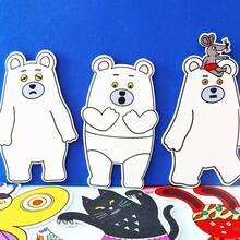 hoojojo 17pcs Polar Bear's Underwear Felt Storytelling Props, Interactive English Classroom Game For Preschools, Educational Story Toy For Kids - Multicolor - View 7