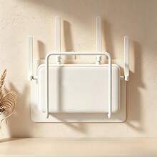 No-Drill Router Bracket, Wall-Mounted Set-Top Box Shelf, Living Room Wall Bracket, WiFi Storage Rack, Easy-Install Router, Set-Top Box And Small Electronics Organizer, Multi-Purpose Storage Rack For Living Room And Home - Multicolor - View 5