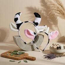 1PC Sexy Fashion Cow Print Headband, Suitable For Masquerade Party, Stage Performance, COS Costume, Halloween, Dress Up - Multicolor - View 8