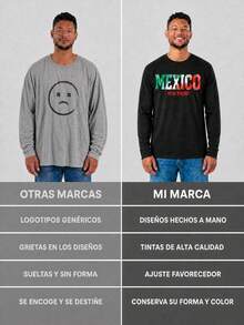 Playera de hombre de manga larga, estilo informal para primavera y otoño‑invierno, con llamativo diseño de estampado. Ideal para ocasiones festivas y excelente opción de regalo. - Verde militar - Ver 5