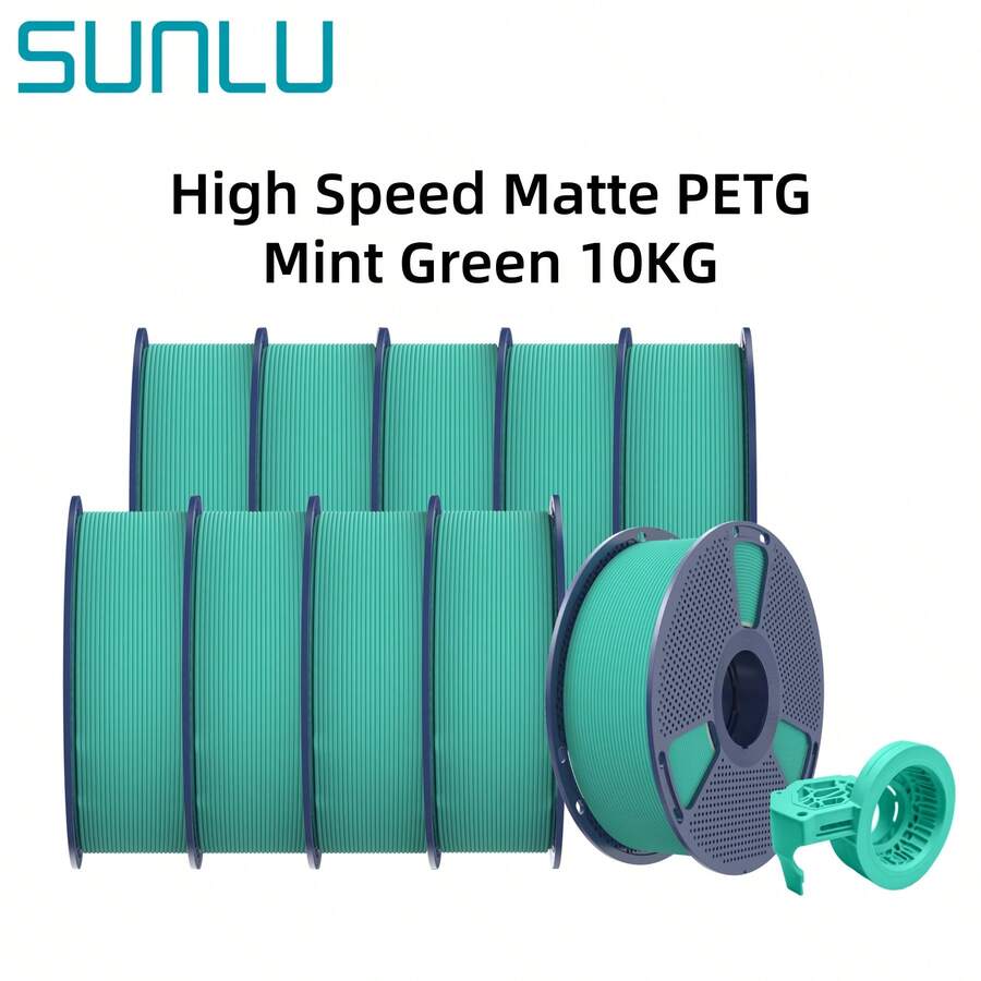 10 كجم SUNLU خيط طباعة ثلاثية الأبعاد PETG مطفي عالي السرعة، خيط PETG للطباعة ثلاثية الأبعاد، خيوط أقل، التصاق طبقات جيد، متانة عالية، يدعم الطباعة عالية السرعة 50-600 مم/ثانية - مشاهدة 1