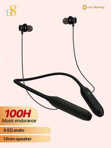 D8Wireless Neckband Headphones | Superior Stereo Sound With Balanced Armature, Built-In Microphone |In-Ear Wireless Earbuds With Mic For Calls & Music | BT5.3Stable Connection, Compatible With IP &Android | Ideal For Work, Gym Running & Daily Commute - View 15