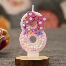 1pc Birthday Number Candle With Pink Strawberry Design, Decorative Cake Candle, Perfect For Birthdays, Graduation, Room Decoration, Party Favors & Gifts - View 12