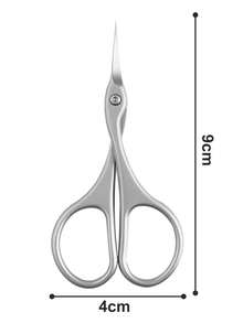 BeautNicole 1pc Stainless Steel Nail Clipper/Cuticle Scissors, Curved Blade Manicure Tool, Precision Trimming Small Scissors, Suitable For Nails, Cuticles, Eyebrows, Eyelashes And Dead Skin Removal - Multicolor - View 6