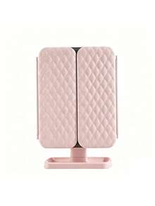 1pc LED Illuminated Makeup Mirror, 2x/3x Magnifying Tri-Fold Vanity Mirror, Rechargeable Touch Control Cosmetic Mirror With Base, Portable Bedroom Travel Makeup Mirror, Light, Makeup Highlight, Mirror, Mirror Light, Vanity Light, Facial Lighting, Mirror Lighting, Suitable For Daily Makeup On Vanity, 800mAh - 3-in-1 Makeup Mirror Light - View 13
