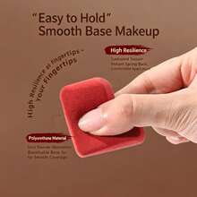 4pcs Multi-Angle Eraser-Shaped Makeup Sponges, Precise Edges, Easy Blending, Wet & Dry Use, Soft Powder Puff For Foundation, Concealer, Loose Powder, Flawless Base Makeup - Multicolor - View 2