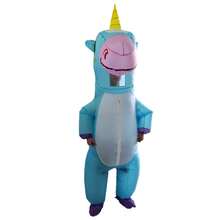 Custom Unicorn Inflatable Mascot Costume, Inflatable Doll Set For Flyer Distribution, Cartoon Mascot Character Costume, Personalized Plush Doll Set, Halloween Costume - Colorful Unicorn - View 2