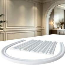 Flexible Wall Decoration, Peel & Stick Self-Adhesive Panel Mold, DIY Home Background Wall Decor, PVC Material Perfect For Home Decoration Use - A - View 1
