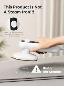 Multifunctional Handheld Portable Steamer, Mini Travel Electric Iron, 2-In-1 High-Temperature Steam And Heated Soleplate Iron, Instant Heating, Suitable For Home, Dorm, Travel And Business Use - Multicolor - View 6