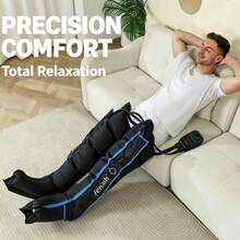 LUYAO Rechargeable Full Leg Air Compression Massager 2 Packs - Black - View 4