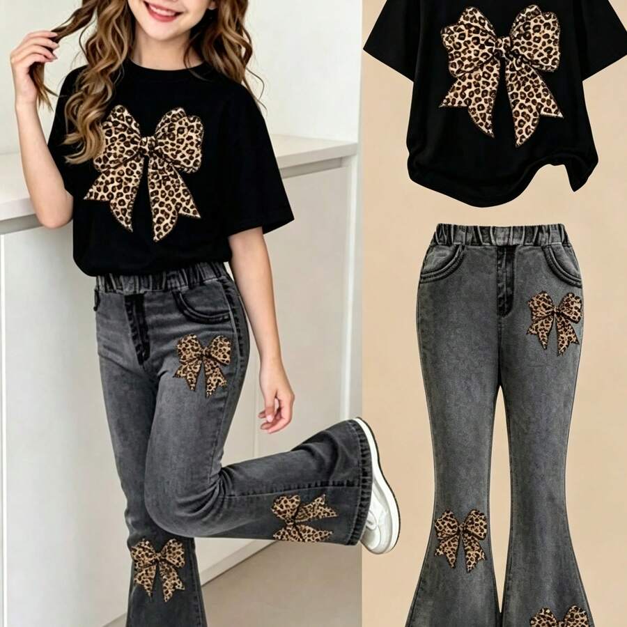 Tween Girls Extended Size T-Shirts - Black - View 1