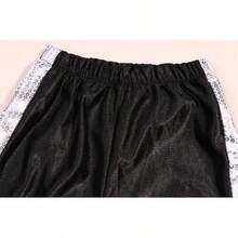 7PCS Kids Stage Performance Costume, Sequin Jacket Trousers Hat Gloves Outfit - Black - View 6