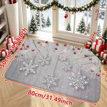 1/2/3pcs Flannel Kitchen Rugs, Soft Comfortable Absorbent Non-Slip Machine Washable With Anti-Slip Backing, Suitable For Multiple Scenes: Entryway, Living Room, Bedroom, Kitchen, Dining Room, Bathroom, Laundry Room, Hallway, Christmas Holiday Home Decor Mat - Multicolor - View 15