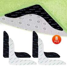 1pcs Anti Slip Rug Underlay Non Slip Rug Grippers Mat For Carpets To Stop Sliding - Black 8pcs - View 1