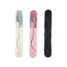 5 Pcs Color Mixing 4.33 Inch Portable Scissors | Thread Cutter | Embroidery Cross Stitch U-Shaped Scissors | Sewing | Valentine's Day Gift - Multicolor - View 4