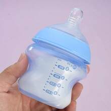 Botol Bayi PP Leher Lebar Bergambar Menarik 260ml/150ml dengan Pegangan, Botol Susu Bentuk Melengkung yang Mudah Digenggam, Botol Susu - MultiWarna - View 5
