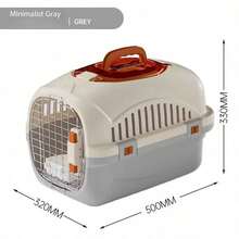 1pc Portable Hard Shell Cat Carrier, Secure Pet Travel Cage With Lock, Top-Opening Design, With Ventilation Holes, Suitable For Kittens, Puppies And Small Pets - Multicolor - View 14