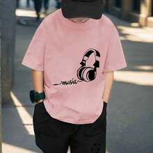 Tween Boys Extended Size T-Shirts - Pink - View 1