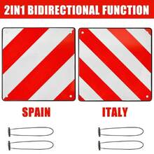Rear Warning Sign Reflector Signal Bike Rack Motorhome Caravan NEW - A - View 10