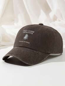 1pc True Crime Detective Couch Division Baseball Cap Washed Polyester Distressed Dad Hat Casual Adjustable Size Printed Funny Gift Cap - A - View 18
