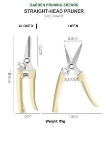 2pcs Garden Pruning Shears, Stainless Steel Bypass Pruning Scissors, Ergonomic Effort-Saving Sharp Hedge Trimmer, Suitable For Tree Branches, Flowers, Shrubs, 18mm Cutting Capacity - A - View 10