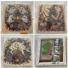 مجموعة واحدة من طقم رسم الماس DIY بحجم 7.87 بوصة لعيد الهالوين، زينة ديكور منزلي لعيد الهالوين، هدية مثالية لعيد الهالوين، ديكور مكتبي - أطقم - مشاهدة 9