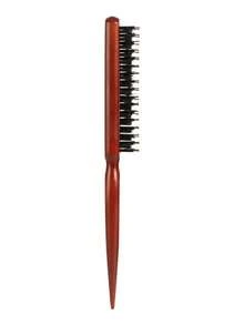 1pc Hair Styling Comb With Pointed Tail For Volumizing And Curling - Brown - View 11