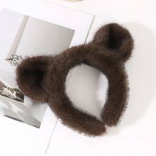 1pc Sweet Plush Bear Ear Hair Hoop Comfort Non‑Slip Headband For Daily Photograph Hair Decoration - Multicolor - View 13