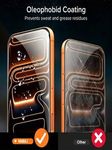 4入組 9D 全螢幕鋼化玻璃螢幕保護貼，相容 iPhone 18 Pro/18 Pro Max/17 Pro Max/Air/17e/16 Pro Max/16E/15 Pro Max/15 Plus/14 Pro/13/12/11 Pro Max/Xs Max/XS/XR/8 Plus/7 Plus，高清透明、耐刮損、邊緣無塵 - 4 PCS - 查看 8