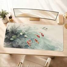 Ink Koi Serenity Mouse Pad Gamer Printon Demand Mousepad XXL Playmat Natural Rubber Non-Slip Soft Carpet Computer Mouse Mats - View 1