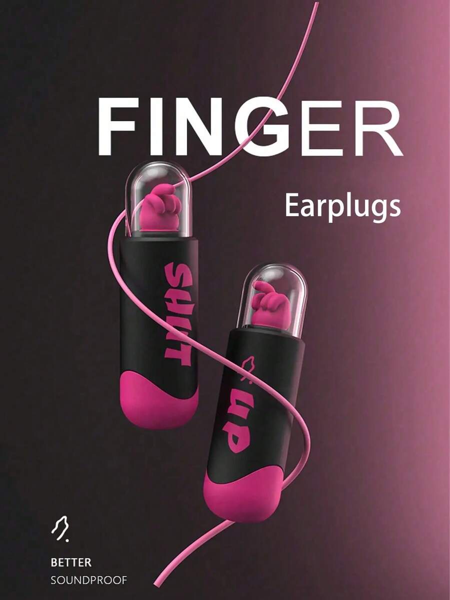Soundproofing Earplugs Sleep Noise Prevention Dormitory Study Professional Silent Sleep Noise Reduction Sleep Arti FGVV - Red - View 1