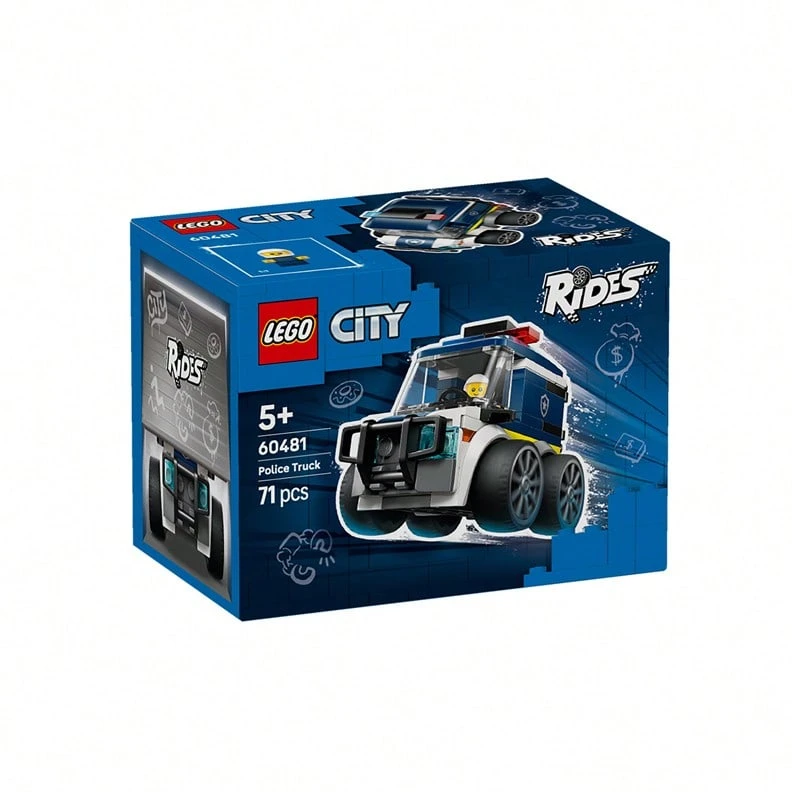 LEGO Building Blocks 60481 Police Truck City Series Building Blocks Toy - Clear - View 1