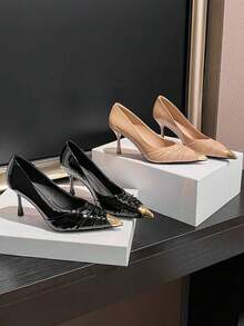 Stunning Pointed Toe Stiletto High Heel Shoes For Women, 2026 Spring New Style Backless Floral Closed Toe Sandals, Sexy Elegant Premium[Note: 3D Flowers Are Purely Handmade, Detail Shapes Are Random~] - Black - View 8