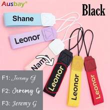 1pc Personalized Candy Color Keychain, Convenient Fashion Water Bottle Lanyard, Customizable Content, Bag Charm Car Key Chain Coffee Cup Carrying Strap - Multicolor - View 9