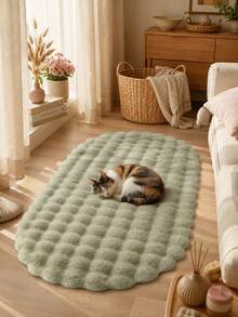 1 buah Keset Lantai Mewah Berbulu 3D Hijau Gaya Prancis, Keset Samping Tempat Tidur Persegi Lembut dan Berbulu, Karpet Dekorasi Kamar Mandi, Keset Kamar Mandi, Keset Pintu, Keset Kecil, Karpet, Keset Lantai, Dekorasi Rumah, Karpet Area, Karpet Dekorasi Liburan, Dekorasi Rumah, Karpet Area, Karpet Kamar Tidur, Karpet yang Dapat Dicuci - MultiWarna - View 4