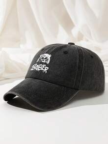 1pc Bober Kurwa Polish Beaver Meme Baseball Cap Washed Polyester Distressed Dad Hat Casual Adjustable Size Printed Funny Gift Cap - A - View 13