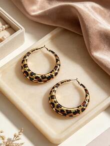 1 Pasang Anting Geometris Retro Serbaguna 6-in-1 yang Modis - Perak - View 11