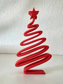 Minimalist Modern Small Christmas Tree Tabletop Decor - Elegant Compact Xmas Tree Ornament With Branches & Suitable For Living Room, Dining Table, Hallway, Cabinet - Lightweight Plastic Holiday Decoration For Small Spaces, Year-Round Use - One Size Fits All - View 13