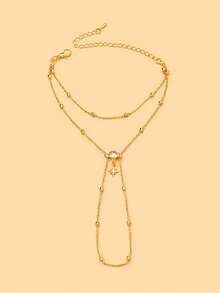 STONEFANS 1pc New Multi-Layer 8-Point Star Finger Chain Bracelet, European And American High-End Sexy Party Hand Jewelry - Star - View 11