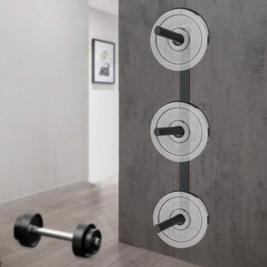 HYYKJ-US Weight Plate Storage Rack, Wall Mounted Weight Plate Holder, Bumper Plate Storage For Home Gym - Default - View 1