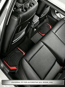 2/4Pcs Crystal Velvet Car Floor Mats, Non-3D Design, Anti-Slip Anti-Dust Interior Car Mats, Fits Most Car Models - A - View 4