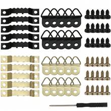 251Pcs Picture Hanging Kit Black & Gold Heavy Duty Picture Frame Hanger Art Work Photo Wall Hook With Screws - Multicolor - View 13