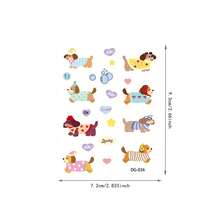 1pc Creative Heart-Shaped Dachshund Jelly Decorative Printed Sticker, Suitable For DIY Phone Case Lens Decoration, Earphone/Phone Case/Laptop DIY Decorative Patch - A - View 3