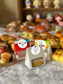 500pcs/Roll Stick Figure Stickers, Cartoon Cute Creative Round Label Stickers, Planner Sealing Stickers - Multicolor - View 3