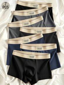 7pcs Men's Boxer Briefs, Men's Gift - Multicolor - View 2